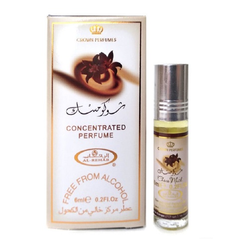 Perfume Oil resistant Arab unisex Choco Musk, sweet, vanilla, chocolate, Al Rehab, 6 ml ► Photo 1/2