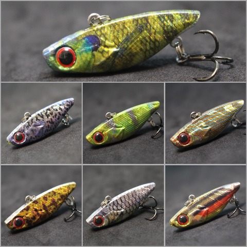 wLure 4cm 4.6g Tiny Lipless Hard Lure Lifelike Pattern Fishing Bait Tail Hook Sinking to Bottom Lure Fishing HL666 ► Photo 1/6