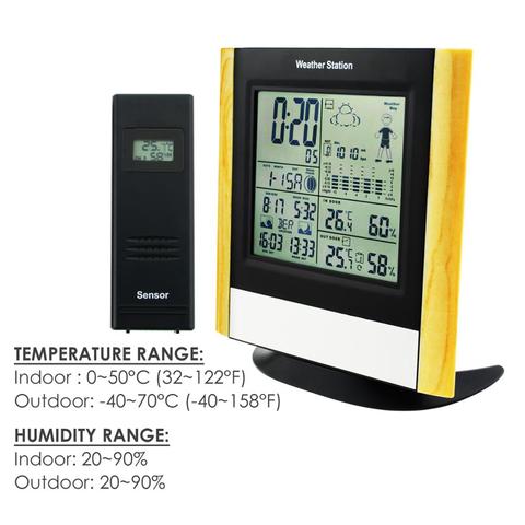 Weather Station 2 Wireless RCC Receiver DCF (EU Countries) WWVB (US&CA) w/ 5 Weather Forecast for Home, School, Offices ► Photo 1/6