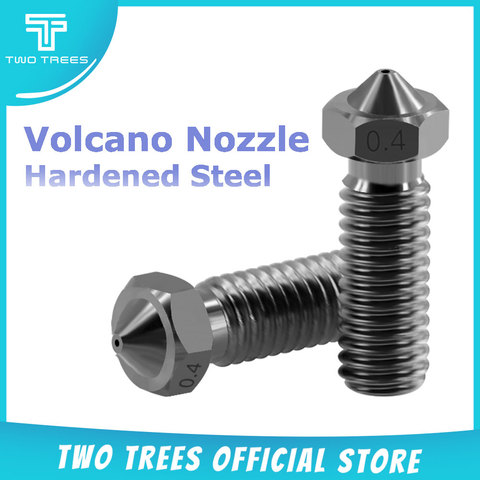 The hardened steel volcanic nozzle 1.75mm for high temperature 3D printing of PEI PEEK, or carbon fiber filament for the hot end ► Photo 1/6