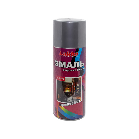 Heat-resistant spray enamel, silver, 520ml, spray can, spray paint, spray paint ► Photo 1/2