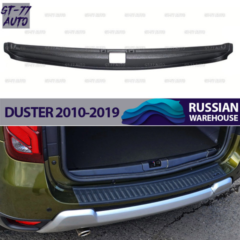 Guard cover on threshold in trunk for Renault Duster 2010-2022 protective molding exterior material ABS plastic styling tuning ► Photo 1/6