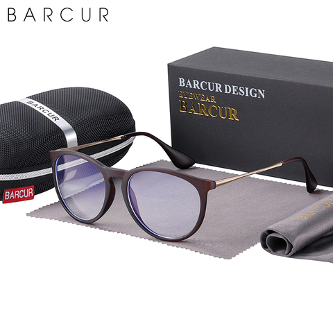 BARCUR Anti Blue Light Computer Glasses Frame Men Glass Frames Women Trend Styles Brand Optical Reading ► Photo 1/6