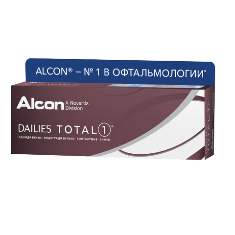 One-day contact lenses Dailies Total 1 (pack. 30 lenses) curvature radius 8.5mm. ► Photo 1/1