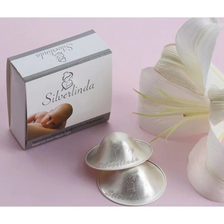 Original Silver nipple covers shield 999 Sterling pure silver mom newborn nipple genuine silver protector healthy ► Photo 1/1