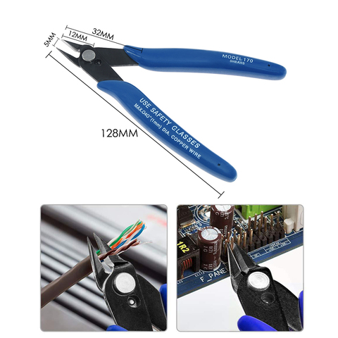 U.S. US American Plato. PLATO 170 Wishful Clamp DIY Electronic Diagonal Pliers Side Cutting Nippers Wire Cutter ► Photo 1/6