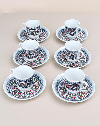 Turkish Coffee Cup Set by Kutahya Porcelain