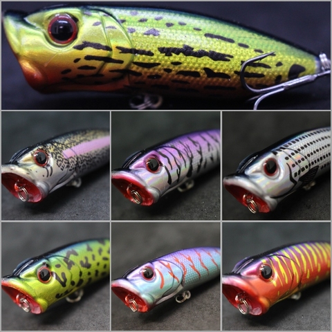 wLure 7cm 12.3g Middle Range Casting Loud Rattling Gill Slot with more Water Splash Popper Lure for Bass Fishing T605 ► Photo 1/6