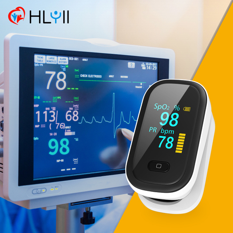 Professional Pulse Oximeter OLED Blood Oxygen Oximeter PR SpO2 Blood Oxygen Saturation Meter Heart Rate Meter Sensor Monitor ► Photo 1/6