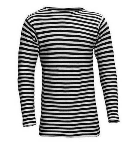 Vest diver double knit 50% wool and 50% cotton, black stripe ► Photo 1/2
