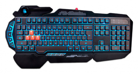 Keyboard A4 bloody B314 black USB multimedia for gamer led ► Photo 1/6