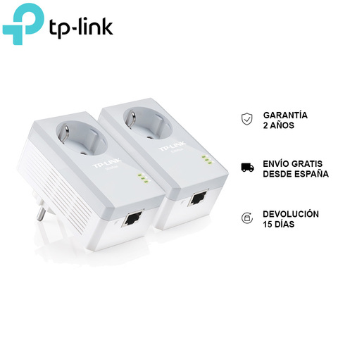 TP-LINK TL-PA4010P KIT, Powerline Adapters, built-in Plug, 1 Ethernet port 10/100Mbps, range 300 M - REFURBISHED ► Photo 1/6
