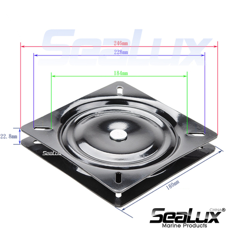 Sealux Seat swivel plate Seat rotation plate 360 degree Bar Stool, Chair, Boat, Van pilot seat, Office, Home Hardware Accessory ► Photo 1/6