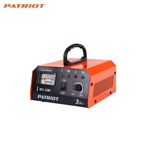 Battery Charger PATRIOT BCI-22M Full auto charger for cars and motorbikes quick charge ► Photo 1/4