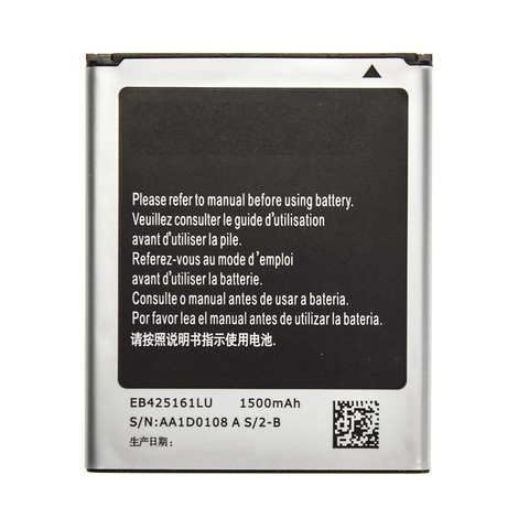1500 mAh Phone Battery EB425161LU for Samsung J1 MINI SM-J105H GT-S7562 S7560 S7566 S7568 S7572 Bateria Rechargeable Batteries ► Photo 1/1