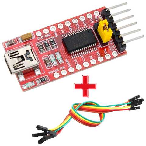 FT232RL 3.3V 5V FTDI Mini USB to TTL Serial UART Adapter Module MiniUSB Port Converter+Cable for Ardu ino Pro PIC DIY ► Photo 1/4