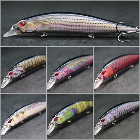 wLure 20g 13cm Slow Floating Jerkbait Lifelike Painting Cutting Blade Treble Hooks Weight Transfer Minnow Fishing Lure HM401 ► Photo 1/6