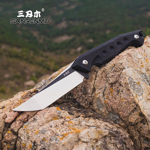 Sanrenmu S761 Fixed Blade Knife 8cr13 stainless steel Blade Camping HuntingTactical SurvivalTool survival edc with sheath ► Photo 1/6