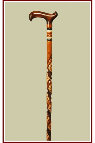 ANCESTOR Handcraft Cranberry Wood Special Design Turkish Walking Stick Crutch Walker Balancing Mobility Aid Elders Orthopedic ► Photo 1/3