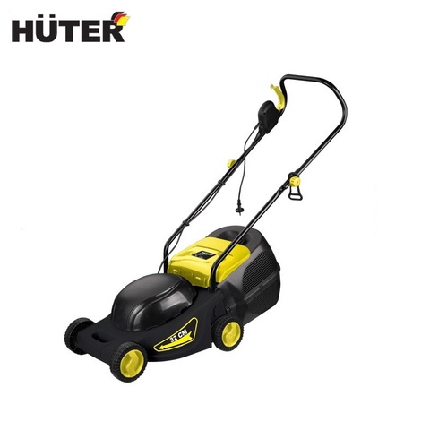 Electric lawn mower HUTER ELM-1000, 70/4/3 Reaper mower Grass cutter Walk-behind mower Motor scythe Roller Weed eater ► Photo 1/4