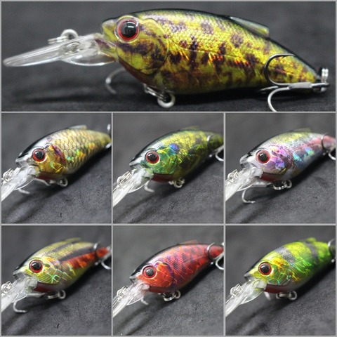 wLure 9.4g 7cm Loud Rattling Medium Diver Lifelike Painting  2 #6 Cutting Blade Treble Hook ABS Construction Fishing Lure HC647 ► Photo 1/6