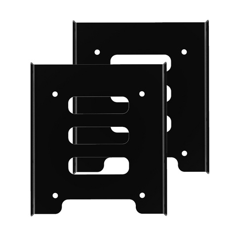GLOTRENDS 2 Packs 2.5 to 3.5 Inch SSD HDD Holder Metal Mounting Bracket (2x25Rack) ► Photo 1/6