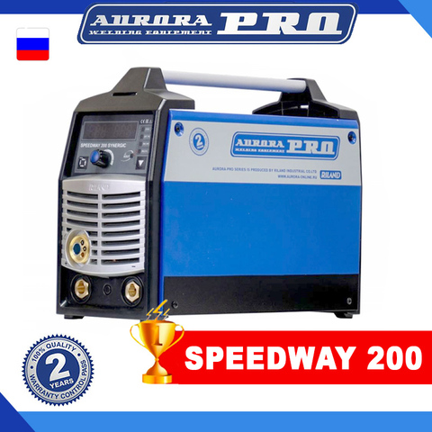 Synergy inverter welding semi-automatic aurorapro Speedway 200 synergy (MIG/mag + MMA + Tig lift), синергетика ► Photo 1/6