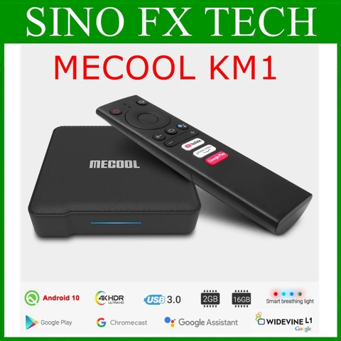 Mecool KM1 ATV 4GB 64GB Google Certified Android 10.0 Amlogic S905X3 Androidtv Prime Video 4K Dual Wifi Set Top Box Mecool KM1 ► Photo 1/6