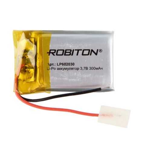 Li-ion polymer battery lp602030 robiton, Li-Pol prism with protection circuit ► Photo 1/1