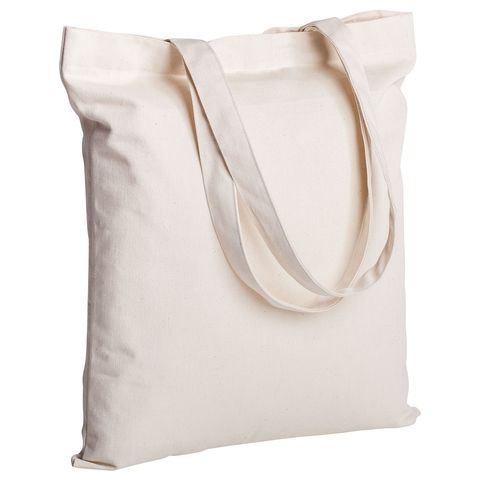 Canvas bag, flat 35x40, handles 70 cm. ► Photo 1/2