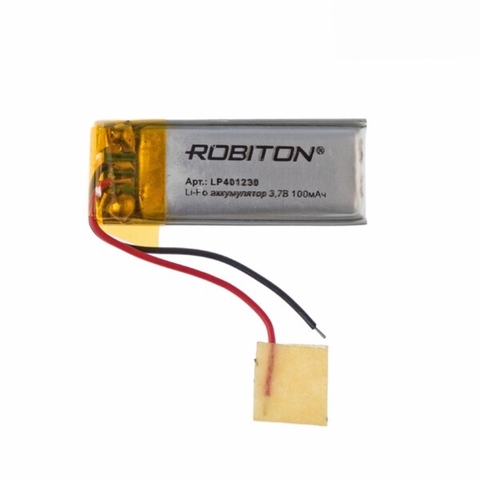 Li-ion polymer battery lp401430 robiton, Li-Pol prism with protection circuit ► Photo 1/1