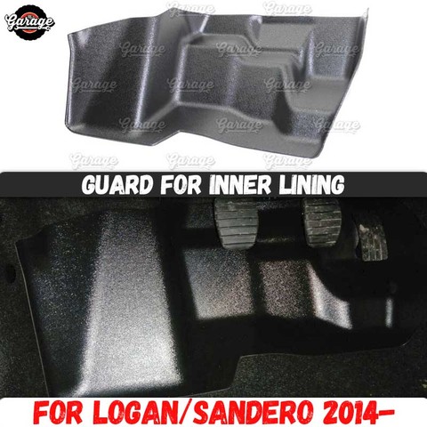 Guard of inner lining for Renault / Dacia Logan / Sandero 2014- ABS plastic trim accessories protect of carpet car ► Photo 1/6