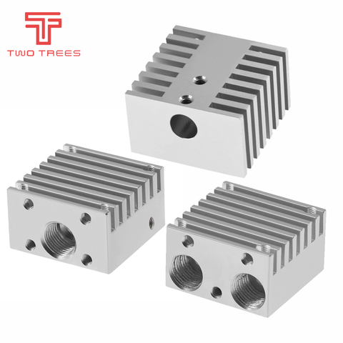 V6 heat sink for Chimera multi extruder aluminium alloy dual head cooling fin 30*30*18mm For 3D Printer part ► Photo 1/5