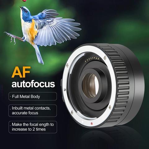 JINTU Auto Focus AF 2X Magnification Teleplus Teleconverter Extender for 1100D 1200D 1300D 450D 550D 650D 750D 800D SLR Camera ► Photo 1/6