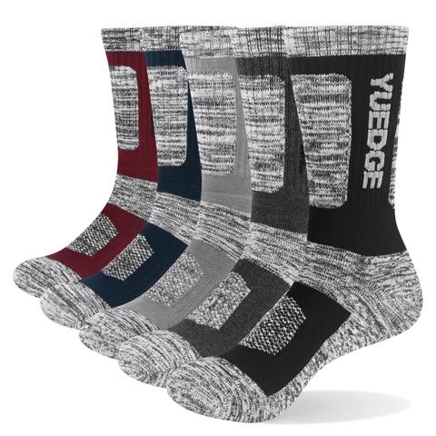 YUEDGE Men's Socks Cotton Cushion Casual Crew Socks Thick Winter Warm Thermal Socks For Men 5 Paris ► Photo 1/6