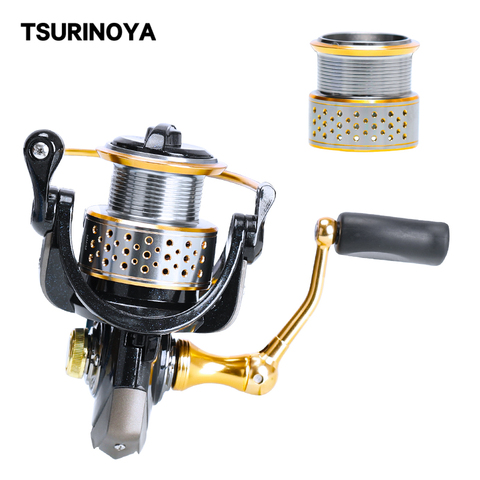 TSURINOYA 2 Spool Fishing Reels FENGSHANG 2000 8+1BB 5.2:1 Two Spools Freshwater Lightweight Spinning Pike Fishing Reel ► Photo 1/6