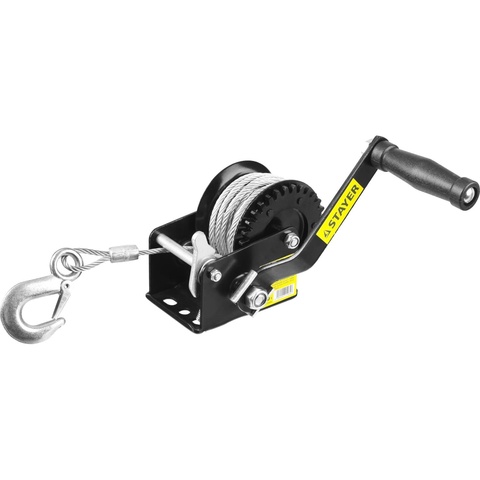 Winch Manual drum stayer 0,5 T, 8 m, traction, cable maxpull 43112-0.5 ► Photo 1/3