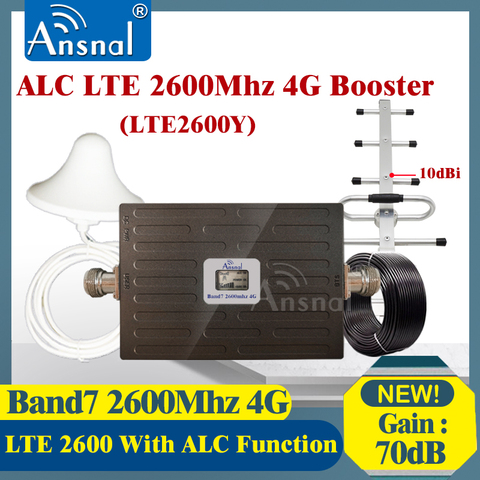 2022 New Upgraded!! 2600Mhz LTE  4G Cellular Amplifier B7 LTE FDD 2600Mhz 4G Network Mobile signal Booster 4G Signal Repeater ► Photo 1/6
