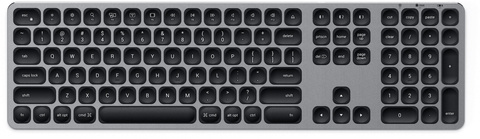 Wireless Keyboard Satechi aluminium Bluetooth (ST-AMBKM-RU) Russian layout (Space Gray) ► Photo 1/5