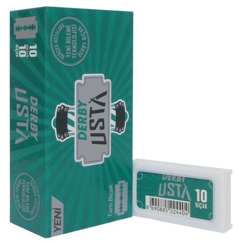 Derby Master Double Edge Razor Blades Half Pack - 1 Pack-Pack of 2-50 Pcs / 100 Pcs / 200 Pcs ► Photo 1/5