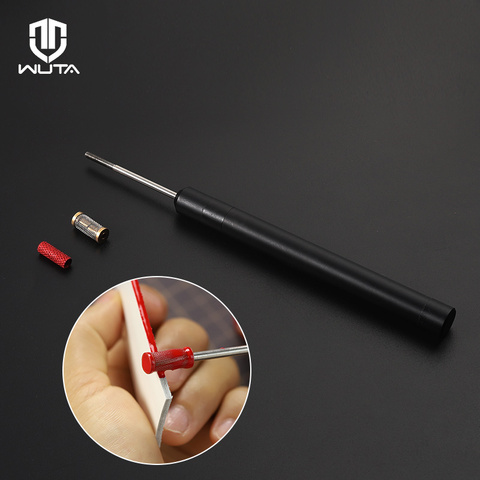 WUTA Leather Edge Oil Painting Pen Top Edge Dye Edge Paint Roller Pen Applicator Speedy With 2 Head Craft Tool Standard Shipping ► Photo 1/6