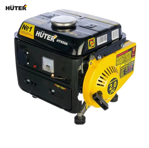 Electric generator HUTER HT950A  Power home appliances Backup source during power outages Benzine power stations ► Photo 1/6