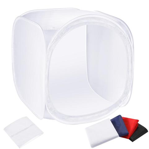 Neewer  24x24 inch/60x60 cm Photo Soft Box Photography Light Tent Cube Softbox for Camera Studio Props with 4 Backdrops ► Photo 1/6