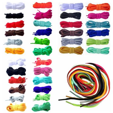 12 Pairs of Shoe Laces Shoelaces  of Polyester Flat Round Oval 12 Various Colors Set ► Photo 1/6