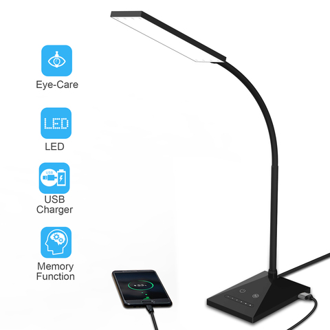 KEXIN 12W 72LED Desk Lamp Flexible Touch Sensor LED Reading Dimmable Lamp Night Light ► Photo 1/6