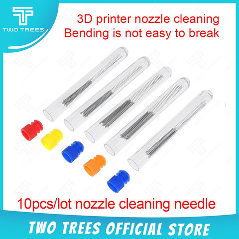 10Pcs a lot Stainless Steel Nozzle Cleaning Needle 0.2/0.25/0.3/ 0.35/0.4mm 3D Printer Special Drill Cleaner stainless needle ► Photo 1/6