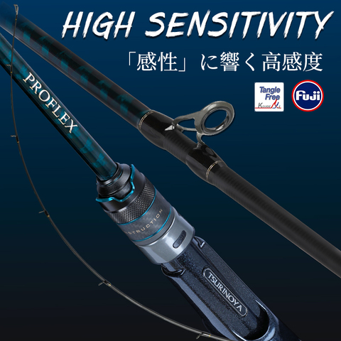 TSURINOYA 1.95/2.01/2.10m Fast Action ML M Power Spinning Casting Fishing Rod PROFLEX Ⅲ 2Section Universal Bass Rod ► Photo 1/6