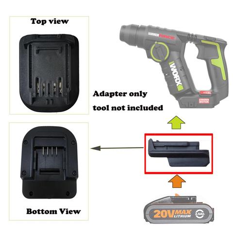 adapter for WORX 20V 4pin battery convert to 5pin battery +Charger share converter ► Photo 1/5