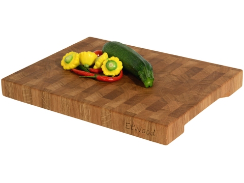 Kitchen Cutting Board end Wood, oak, 40x30x4 cm., Art. 056 EtWood ► Photo 1/4