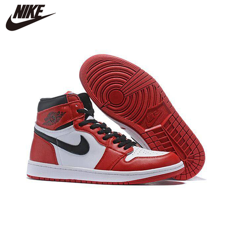 Original Nike Air Jordan 1 FileRecv AJ 1 Chicago Red mid-top Basketball shoes size Comfortable Mans Size 40-46 - Price history & Review | AliExpress Seller - Store |